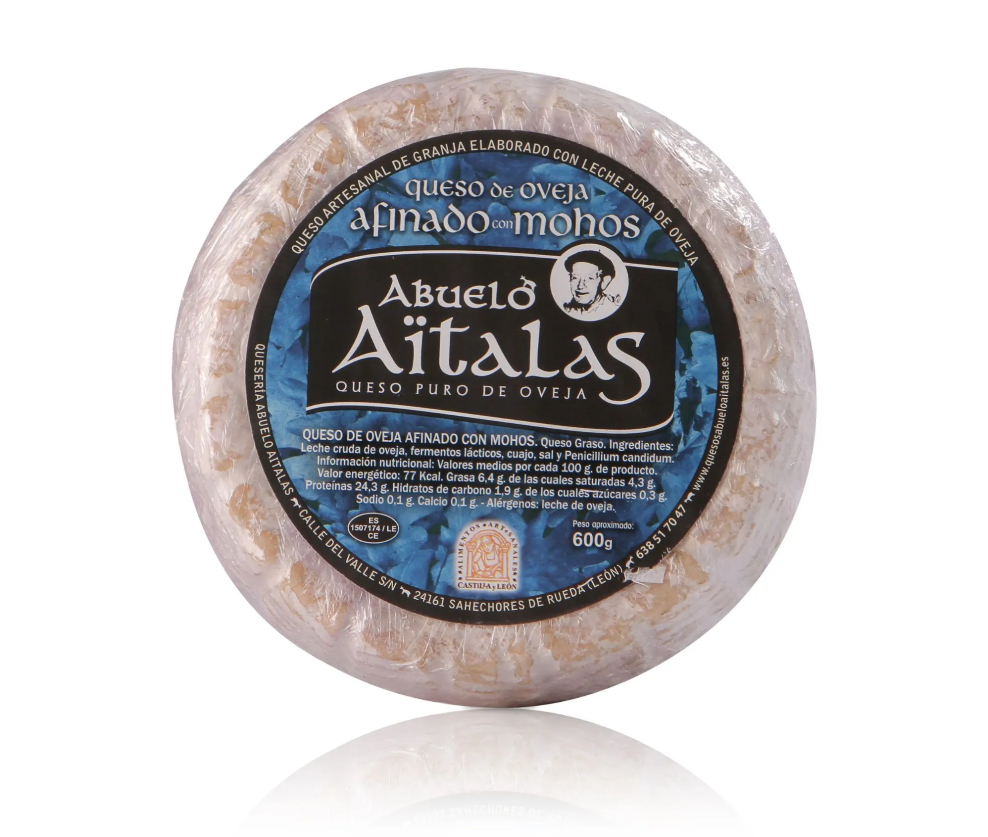 QUESO REDONDO OVEJA AFINADO ABUELO AITALAS