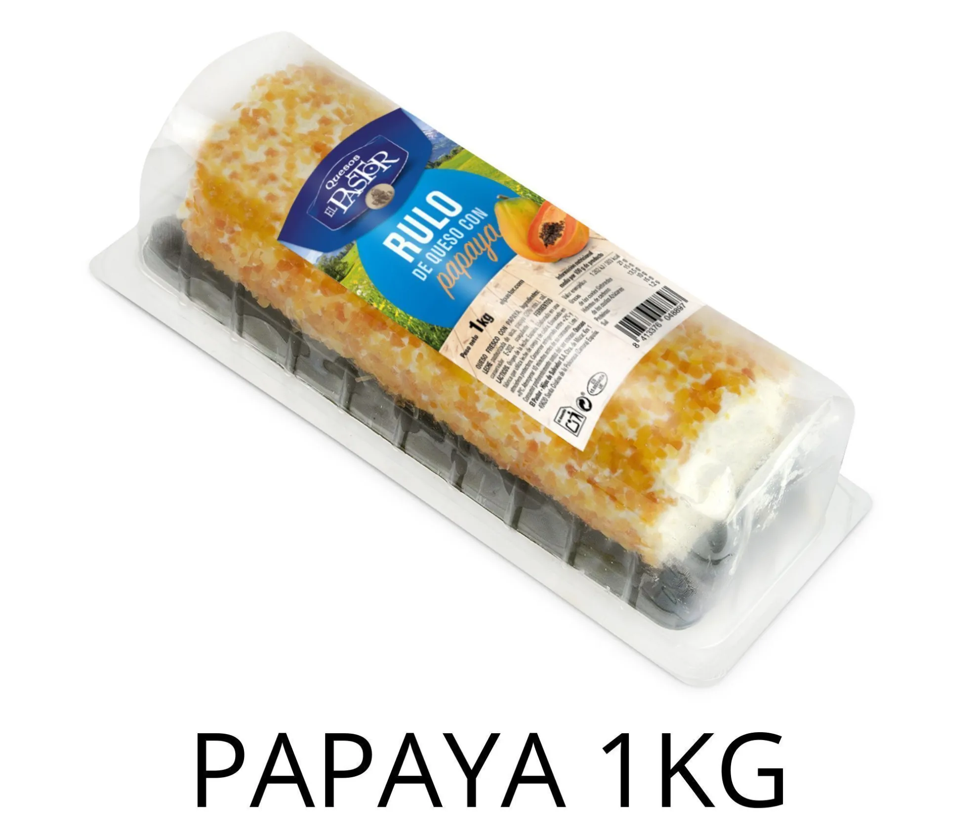 QUESO RULO CON PAPAYA 1KG X2UD