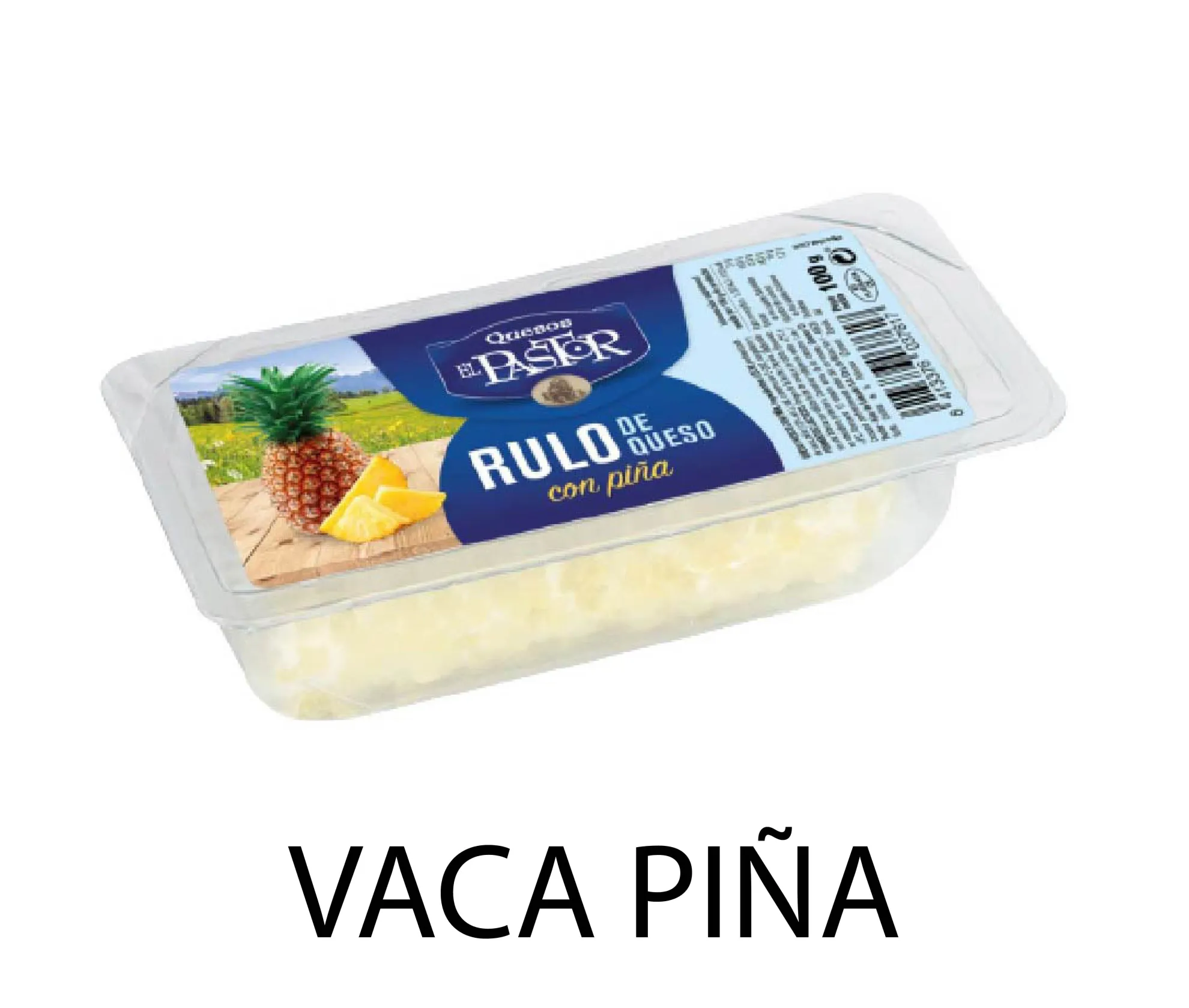 QUESO RULO VACA CON PIÑA PASTOR 100GRS X8UD
