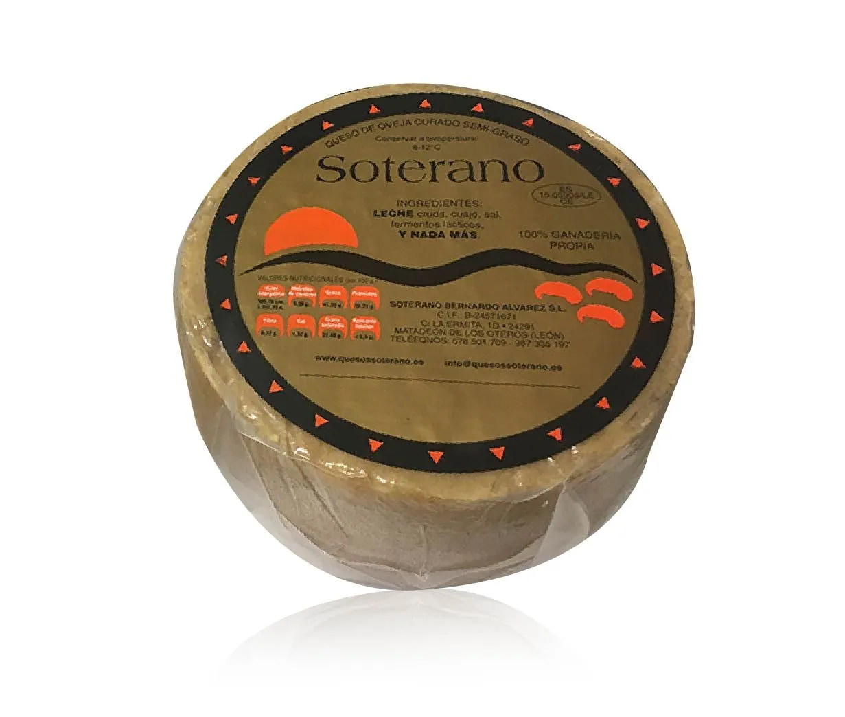 QUESO SOTERANO CURADO GRANDE OVEJA L.CRUDA