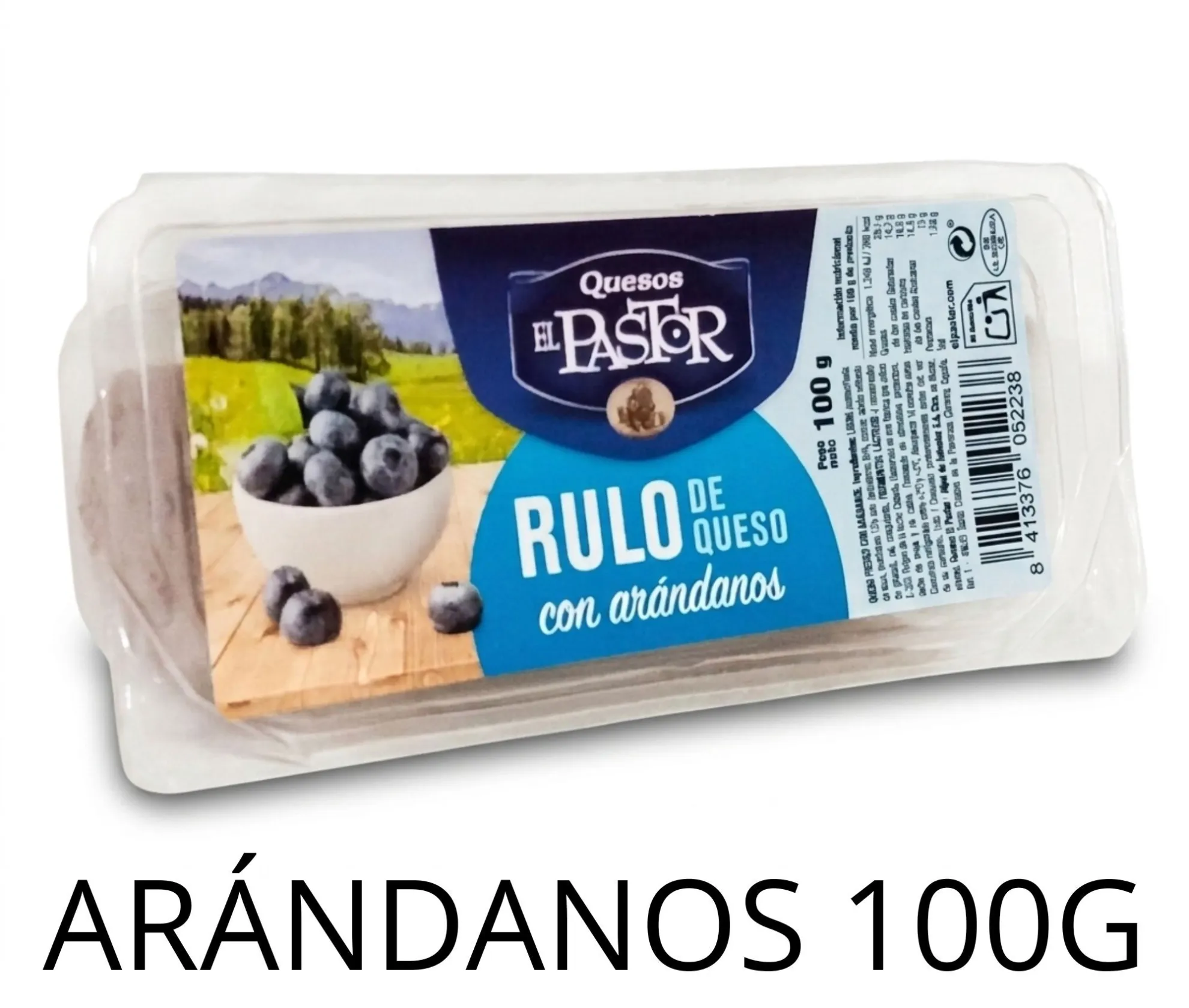 RULITO VACA ARANDANOS PASTOR 100GRS X8UD