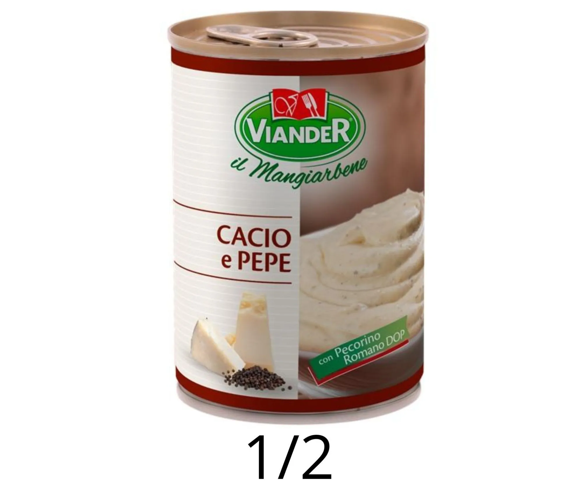 SALSA CACIO E PEPE VIANDER LATA 1/2 X6UD