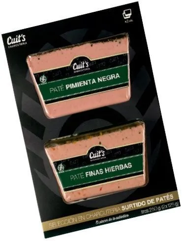 SURTIDO PATE PIMIENTA Y FINAS HIERBAS 250GRSX 12UD