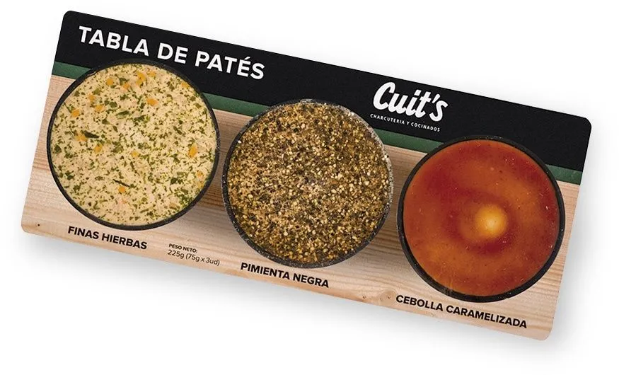 TABLA PATES CUIT'S 225GRS (75GRSX3UD) X12UD