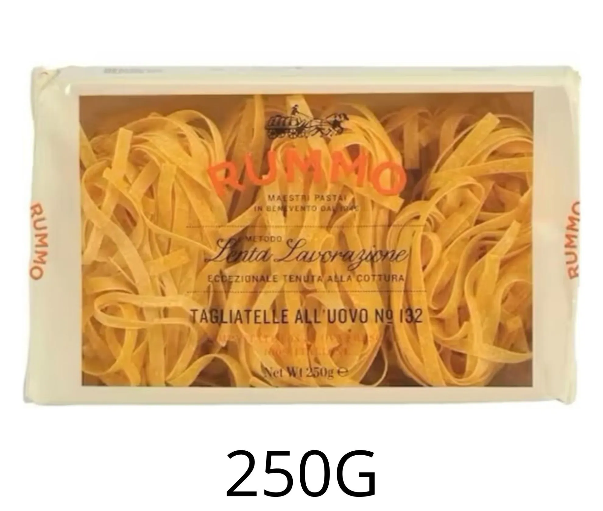 Tagliatelle nidi al huevo Rummo nº132 en paquete de 250 g, caja de 12 unidades