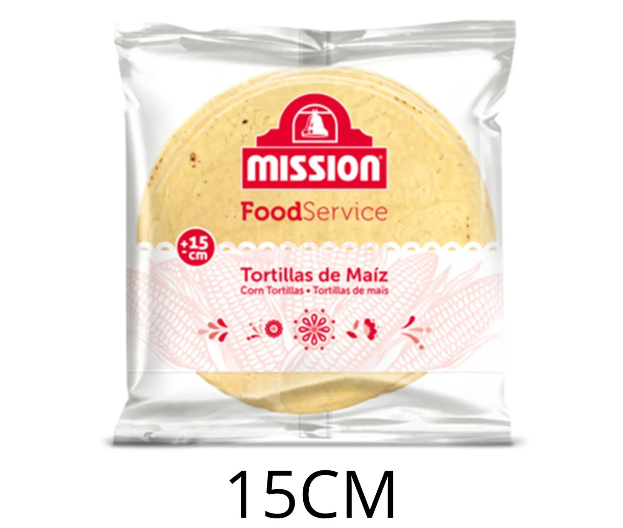 TORTILLA MAIZ 15CM 22 TORTILLAS X16UD