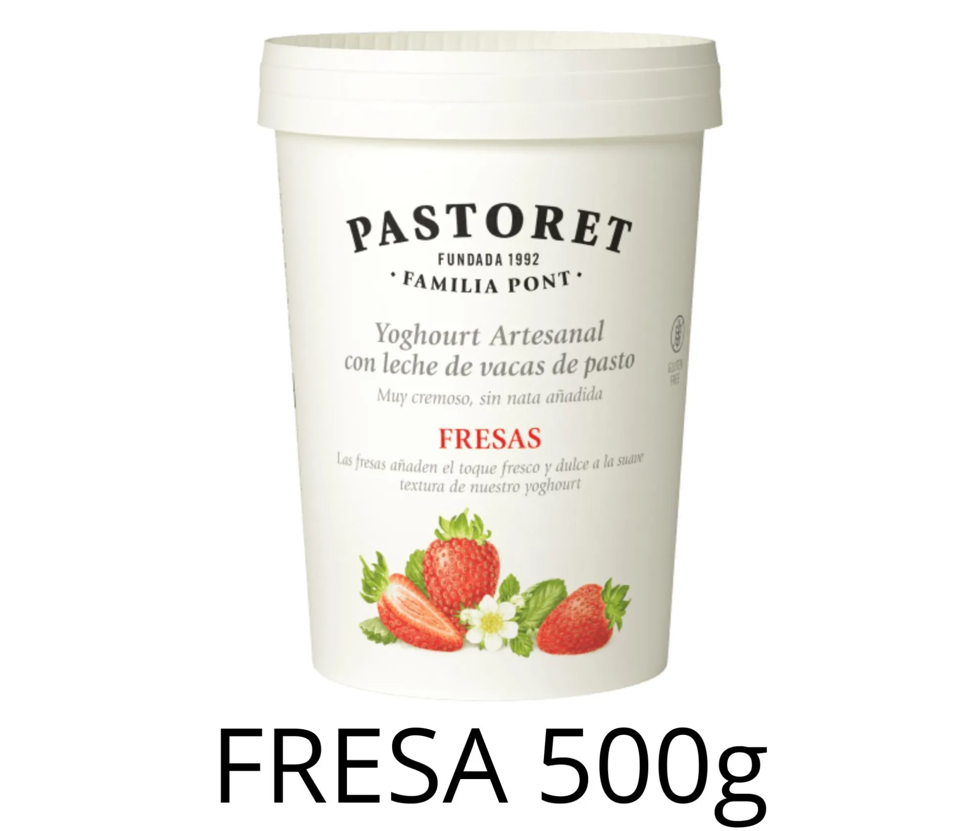 YOGHOURT ARTESANO FRESAS 500GRSX4UD