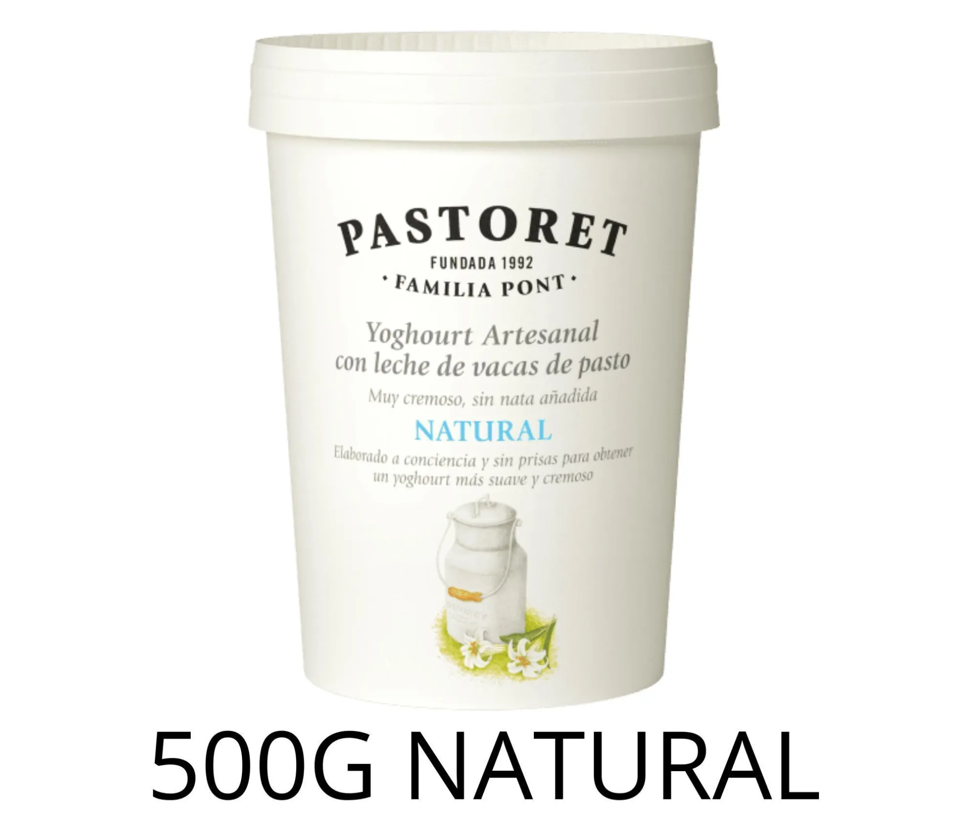 YOGHOURT ARTESANO NATURAL 500GRSX4UD